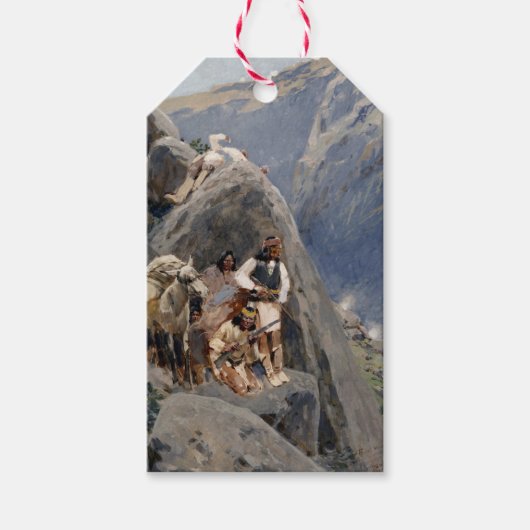 Apache Warriors:アメリカの騎兵隊の待ち伏せ ギフトタグ (正面)