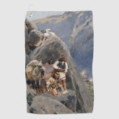 Apache Warriors:アメリカの騎兵隊の待ち伏せ ゴルフタオル (正面)