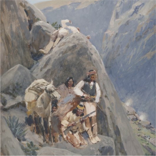 Apache Warriors:アメリカの騎兵隊の待ち伏せ シール (正面)