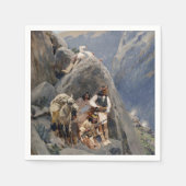 Apache Warriors:アメリカの騎兵隊の待ち伏せ スタンダードカクテルナプキン (正面)