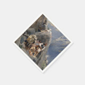 Apache Warriors:アメリカの騎兵隊の待ち伏せ スタンダードカクテルナプキン (角)