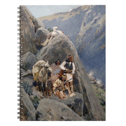 Apache Warriors:アメリカの騎兵隊の待ち伏せ ノートブック (正面)