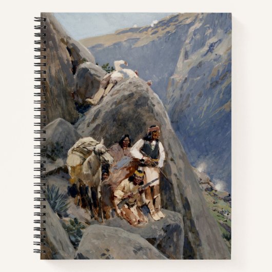 Apache Warriors:アメリカの騎兵隊の待ち伏せ ノートブック (正面)