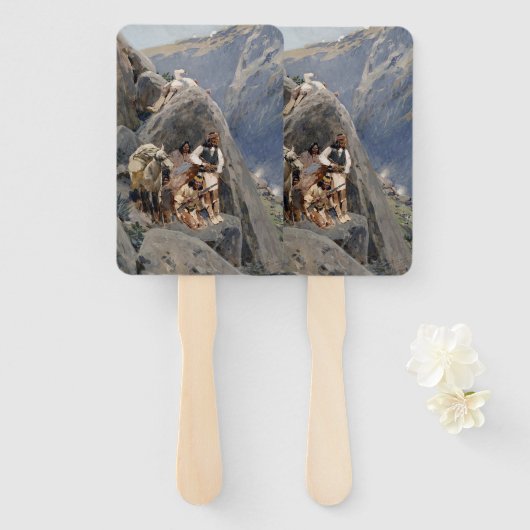 Apache Warriors：アメリカの騎兵隊の待ち伏せ ハンドファン (正面&裏面)