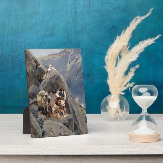 Apache Warriors:アメリカの騎兵隊の待ち伏せ フォトプラーク (側面)