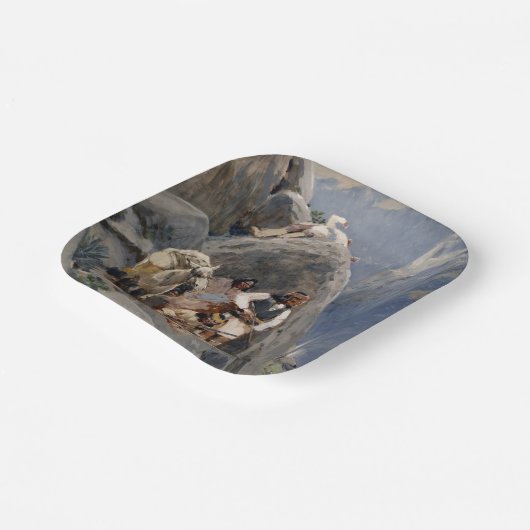 Apache Warriors：アメリカの騎兵隊の待ち伏せ ペーパープレート (傾斜あり)