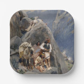 Apache Warriors:アメリカの騎兵隊の待ち伏せ ペーパープレート (正面)