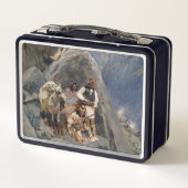 Apache Warriors：アメリカの騎兵隊の待ち伏せ メタルランチボックス (裏面)