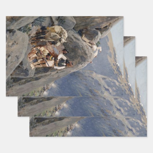 Apache Warriors:アメリカの騎兵隊の待ち伏せ ラッピングペーパーシート (セット)