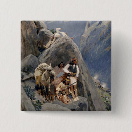 Apache Warriors:アメリカの騎兵隊の待ち伏せ 缶バッジ