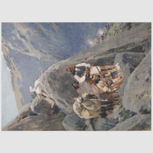 Apache Warriors：アメリカの騎兵隊の待ち伏せ 薄葉紙 (正面)