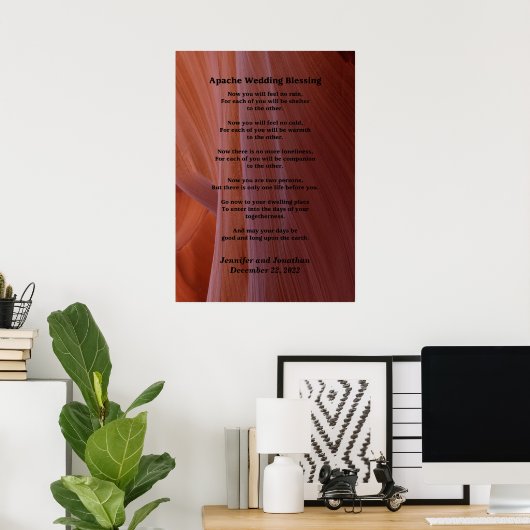 Apache Wedding Blessing Canyon Photo 20x28 Matte ポスター (ホームオフィス)