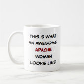 apache woman, awesome coffee mug コーヒーマグカップ (左)