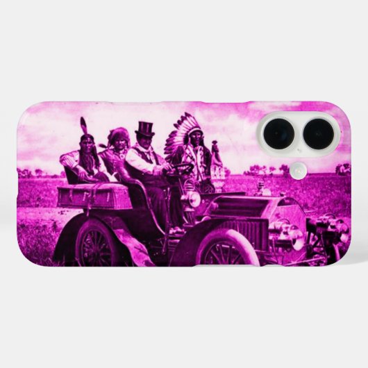APACHES、GERONIMO自動車ピンクパープル Case-Mate iPhoneケース (裏面 (横))