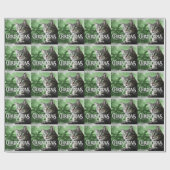 APAL -クリスマスの銀製の虎猫猫 ラッピングペーパー (フラット)