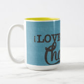 APAL -チョコレートラブラドール|の愛犬家のマグ ツートーンマグカップ (左)