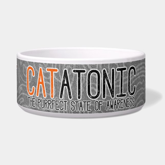 APAL -ペットのためのCATatonic子猫を夢を見ること ボウル (正面)