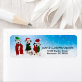 APAL – 雪の中のクリスマスダルマチアの犬 ラベル (インサイチュ)