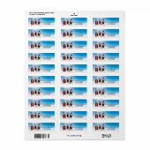 APAL – 雪の中のクリスマスダルマチアの犬 ラベル (フルシート)