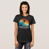 Apalachicola Beach Florida Beach Palm Tree Souveni Tシャツ (正面フル)
