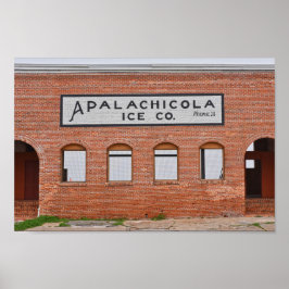 Apalachicola Ice Company Sign (フロリダ州) ポスター