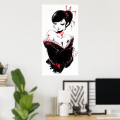 _apanesque_red ポスター (ホームオフィス)