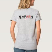 APARNのパグは女性のリラックスされたVのTシャツを置き去りにしませんでした Tシャツ (裏面)
