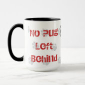 APARNのパグは黒を15のozの信号器のマグ置き去りにしませんでした マグカップ (左)