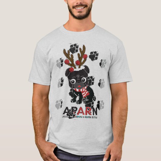 APARNの休日のロゴの基本的なTシャツ Tシャツ (正面)