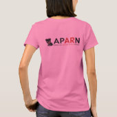 APARNフォスターママ女子ベラVネックTシャツ Tシャツ (裏面)