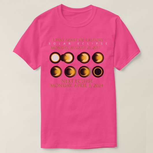 Apart Of History 太陽の Eclipse 2017 Next Eclipse 2 Tシャツ (デザイン正面)