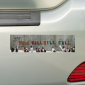 ApartheidWall Qalqilya バンパーステッカー (車上)