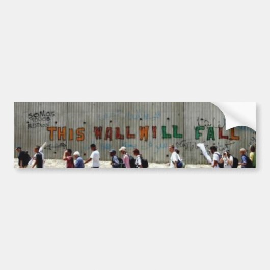 ApartheidWall Qalqilya バンパーステッカー (正面)