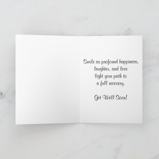「Apartment Light & Security Camera」 Get Well Card カード (内部)