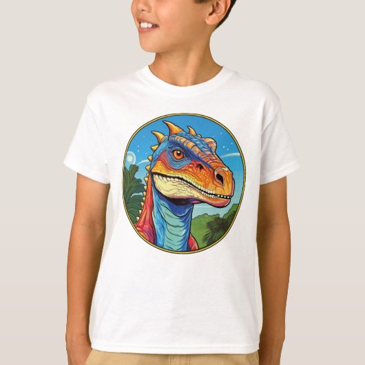 Apatosaurus -クラシック恐竜Tシャツ Tシャツ (正面)