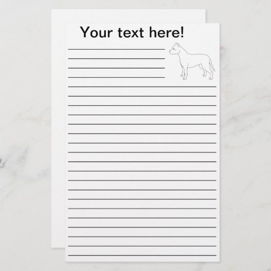 APBTによって並べられる静止した 便箋 (正面/裏面)