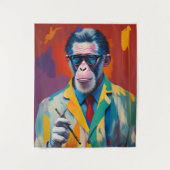 ApeカッコいいダウンロードNFTアートダウンロード |ペカッコいいープ タペストリー (正面)