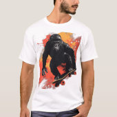 Apeスケートで滑る92011 Tシャツ (正面)