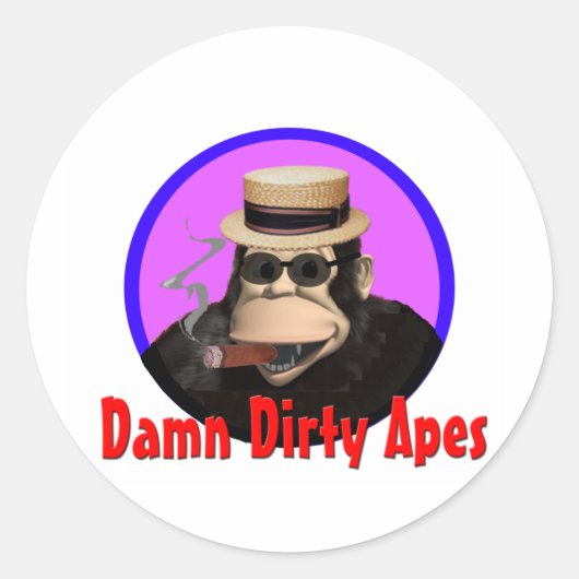 Apeスタンプ ラウンドシール (正面)