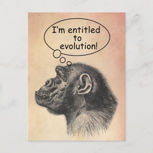 Ape 素晴らし Evolutionの資格 ポストカード (正面)