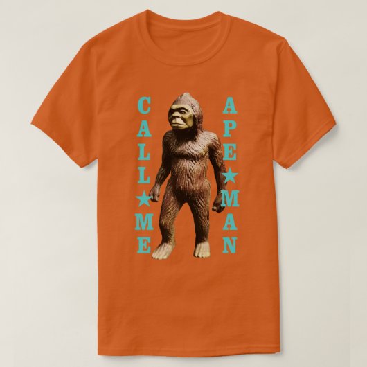 Ape Man 1と呼ぶ Tシャツ (デザイン正面)