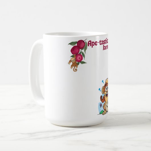 Ape-tastic Jam:野生の音楽 コーヒーマグカップ (正面左)