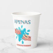 "Apenas el agua pal marrano" ブタの名言 紙コップ (正面)