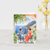Aperitivo in Amalfi Watercolor カード (黄色い花)