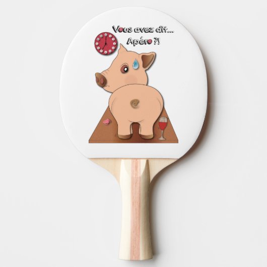 Apéro ! (écrits en noir) 卓球ラケット (正面)