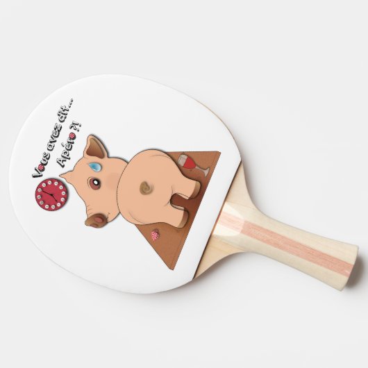 Apéro ! (écrits en noir) 卓球ラケット (横)