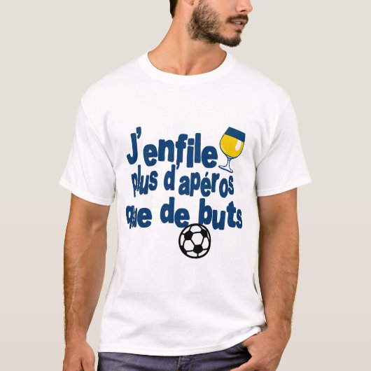 apero pastis 51 alcool humour sport foot citation  tシャツ (正面)