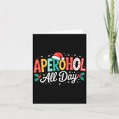Aperohol All Day - Funny Christmas Spritz  カード (正面)