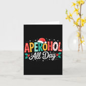 Aperohol All Day - Funny Christmas Spritz  カード (黄色い花)