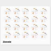 Aperol Spritz Bridal Shower Classic Round Sticker ラウンドシール (シート)